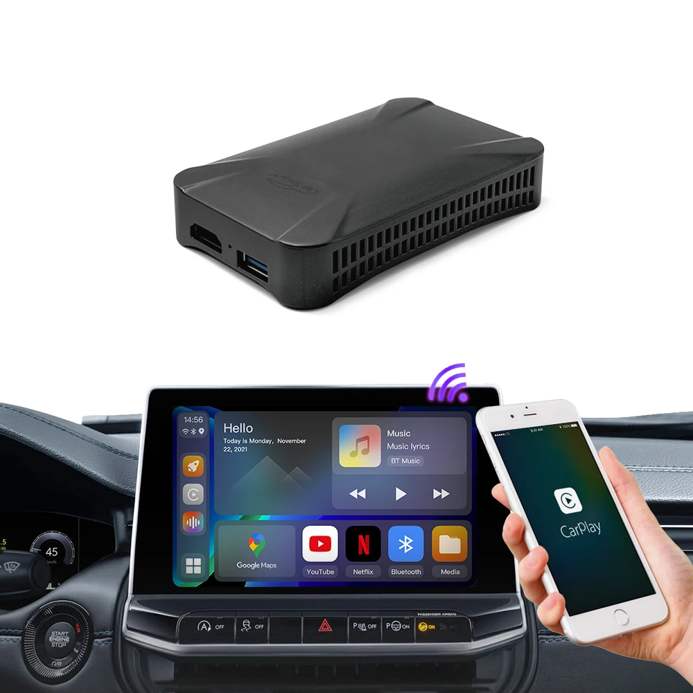 Carplay Ai Box Manufacturer AI Android BOX For Audi Original Carplay System TV/Yoututbe/Netflix streaming
