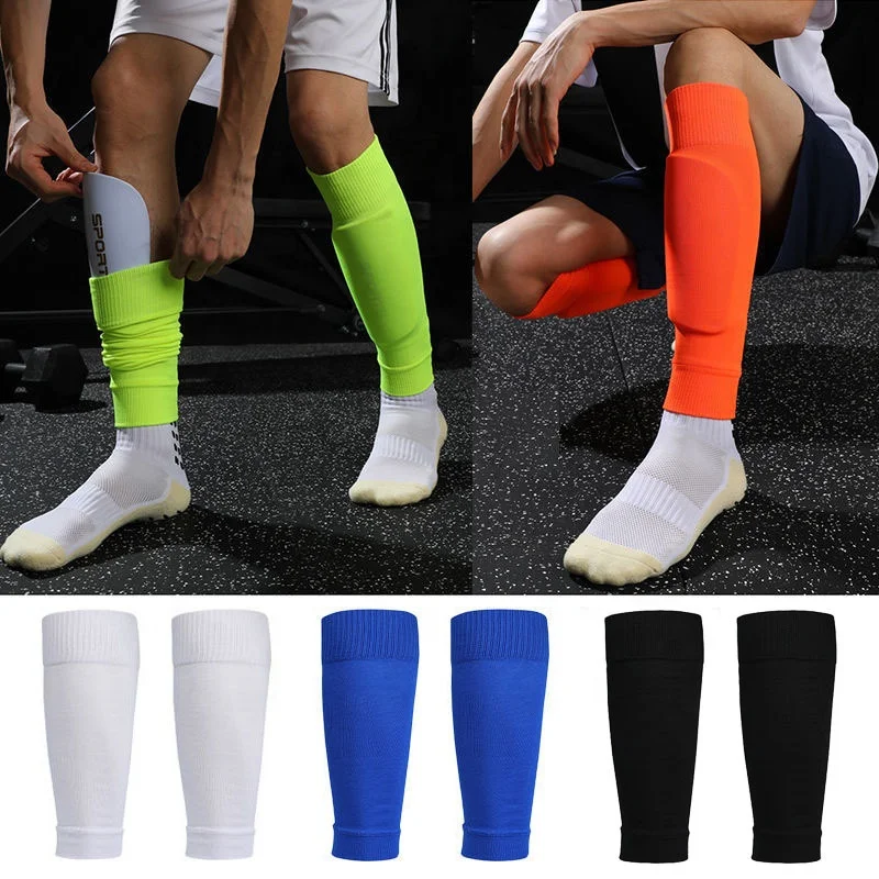 High Quality 10 Colors Basketball Soccer Sports Compression Leg Sleeves Football Shin Guard Sock