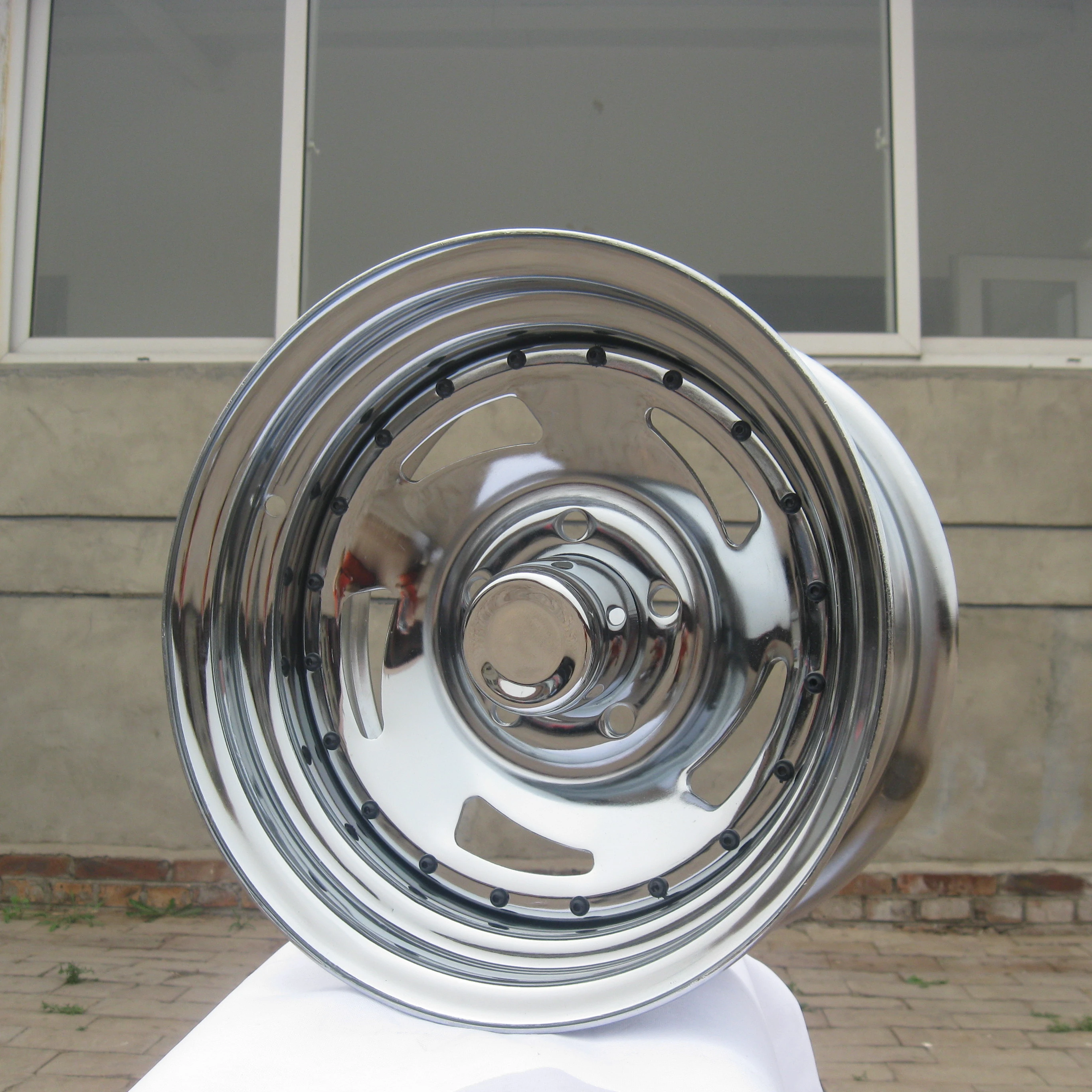 Custom High End Steel Wheel 6 Holes 15 Inch Chrome Rims 6x139.7