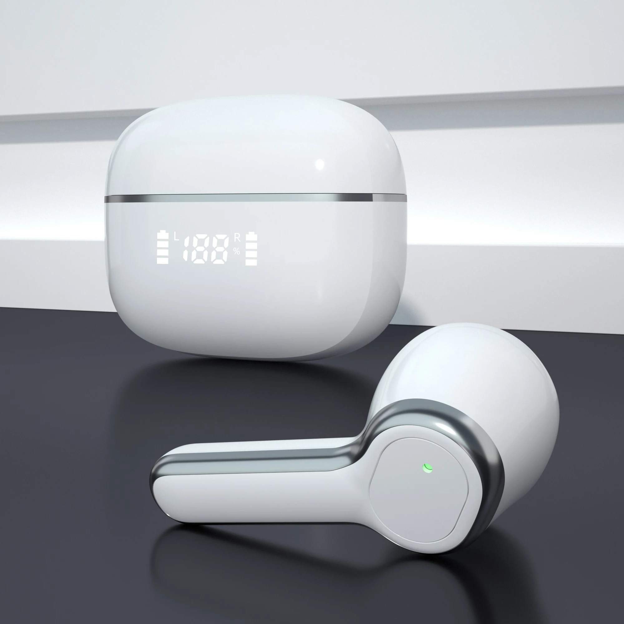 Newly arrived F8/A8S LED TWS True Wireless in Ear Earbuds  60H Playtime  Quad Mic ENC Clear Calling 30ms Low Latency Gaming tws