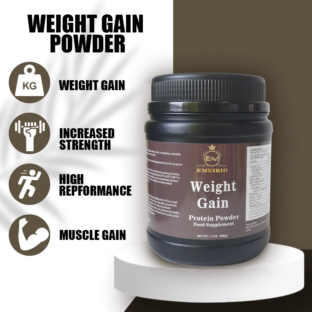 Weight Gain Powder OEM Manufactures Logo Fastest Weight Gain Whey Protein 100% Natural Food Supplement Protein Powder