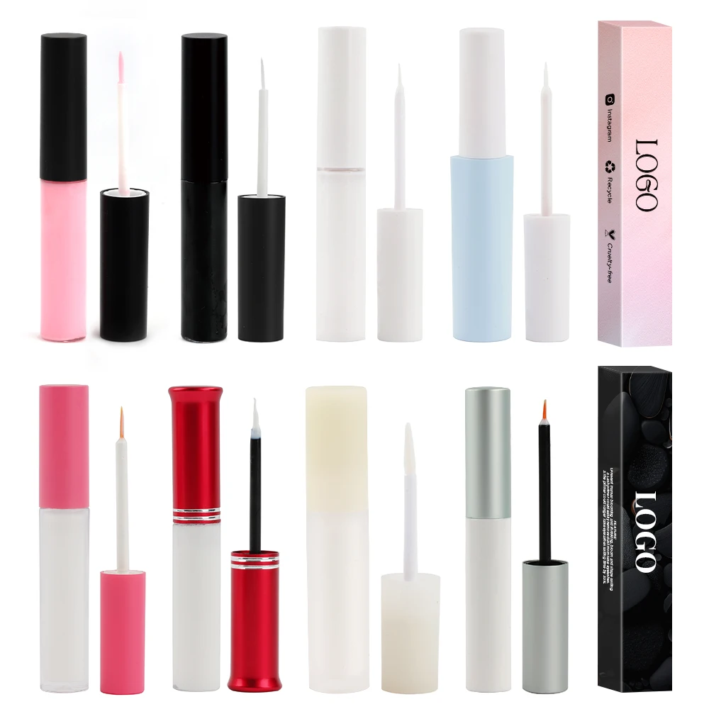 private label 5ml waterproof black pink white strip eye lash glue adhesive eyelash glue
