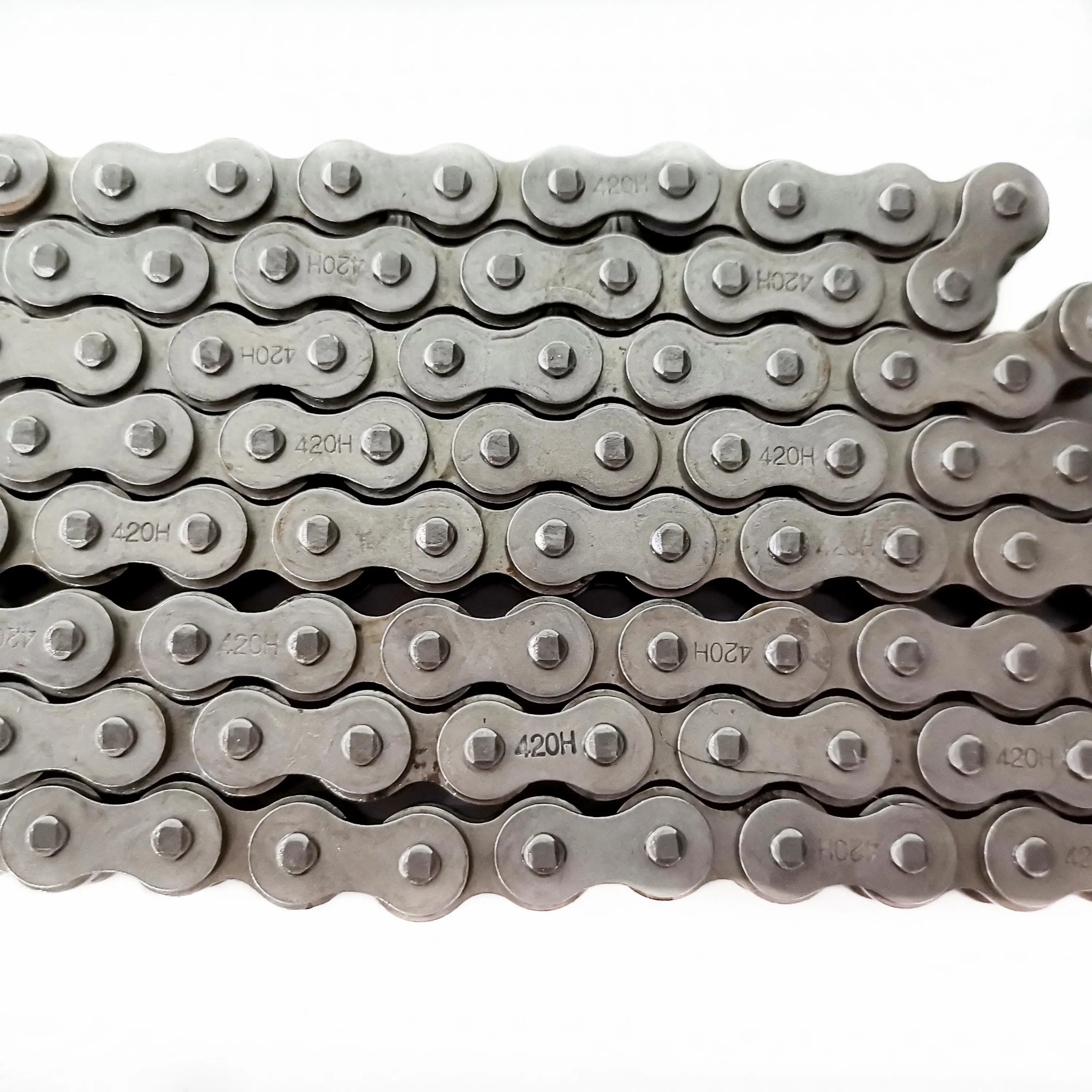 Manufacturer Supply 420H Natural Motorcycle Sprocket Chain Set