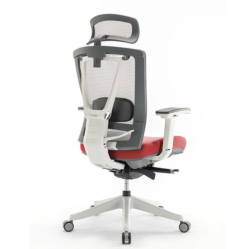 Custom Logo Red Color Swivel High Back Mesh Ergonomic Office Chair Manufacturer