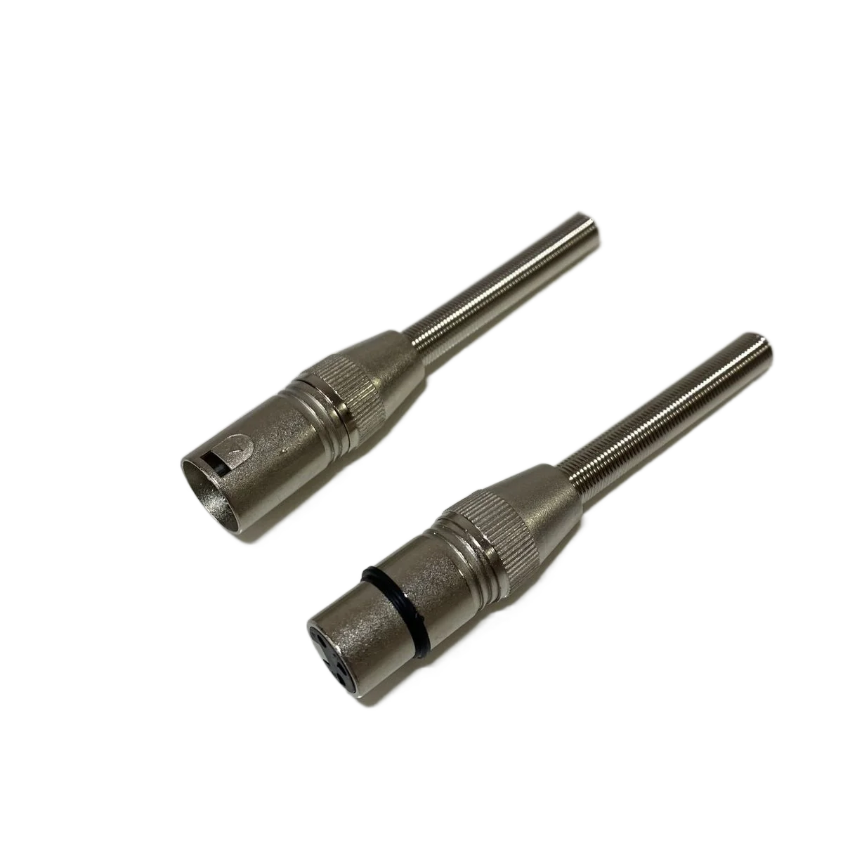Xlr Male Female Jack 3pin Full Metal Console Audio Signal Cable Wire Connector Long Spring