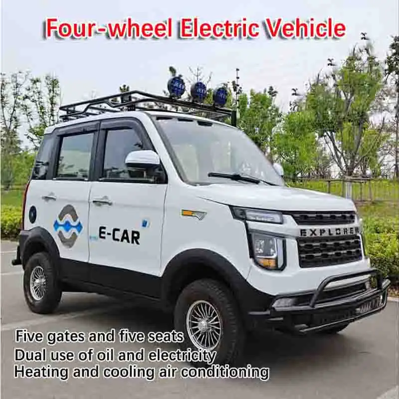 2024 hot sale electric car mini  oil and electricity low speed mini electric car family used mini electric car for old people