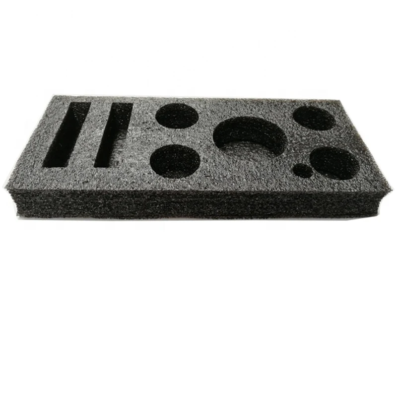 Custom Die Cutting Black EPE Foam Insert For Packing Gift Boxes With Foam Insert
