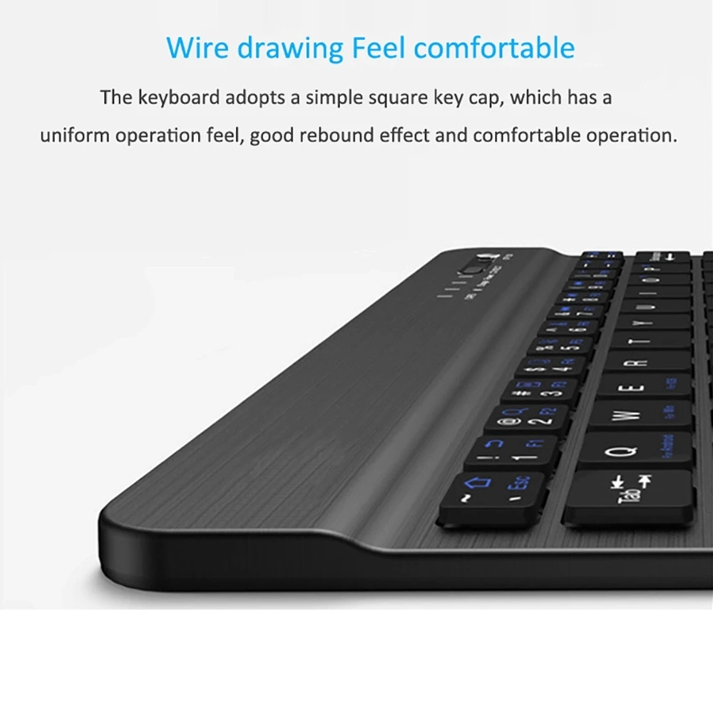 Ultra Slim Multimedia Aluminum Wireless  Keyboard For IOS Android Tablet PC Windows For IPad Min Keyboard