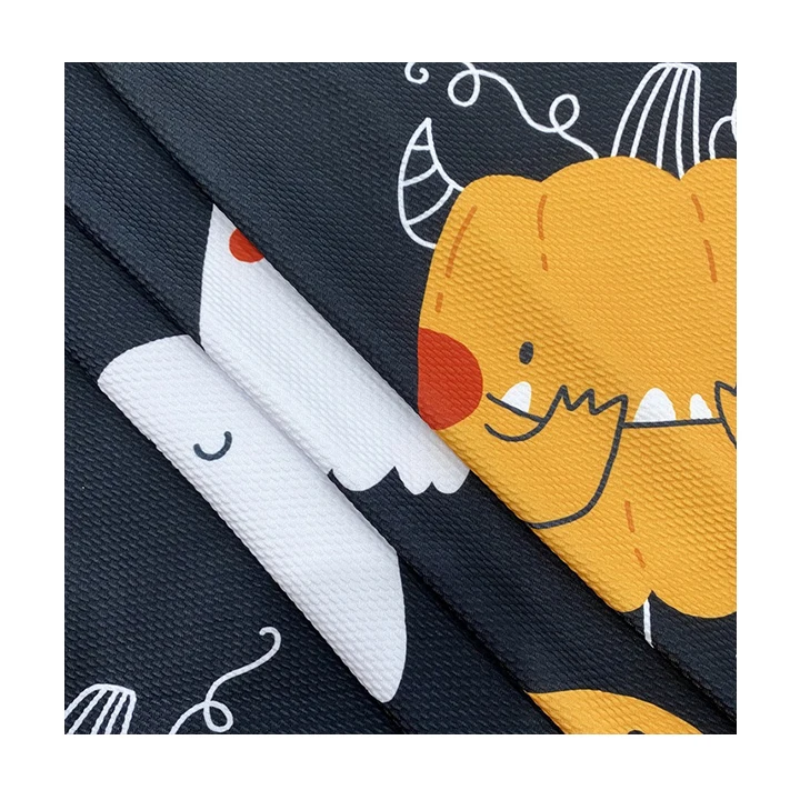 Custom  new arrival knit 100% polyester digital print cute animal liverpool bullet fabric printing for bow textile