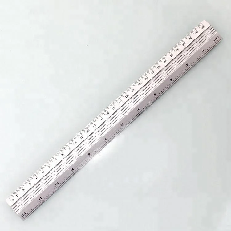 Office School Stationery 300mm Engineer Straight Measuring Metal Ruler