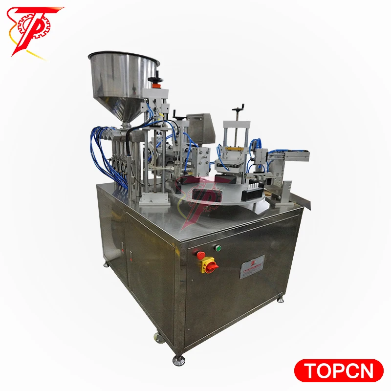 
Ulatrasonic automatic 5 7 strips ampoule plastic cosmetic tube filling and sealing machine for paste or cream tube filler sealer 