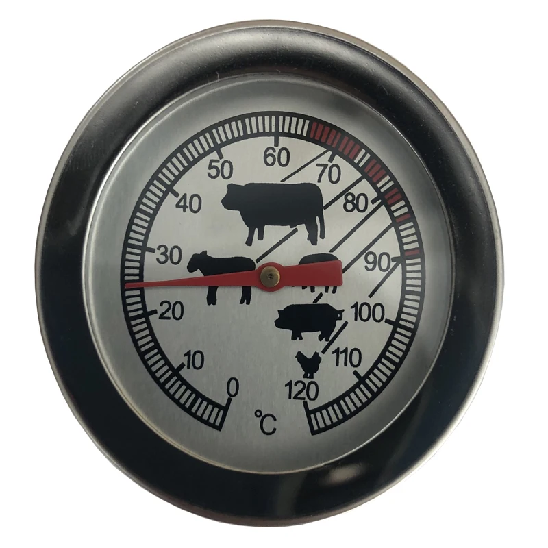 Professional BBQ thermometer stainless cooking bimetal dial instant reading baking oven thermometer stove thermometer