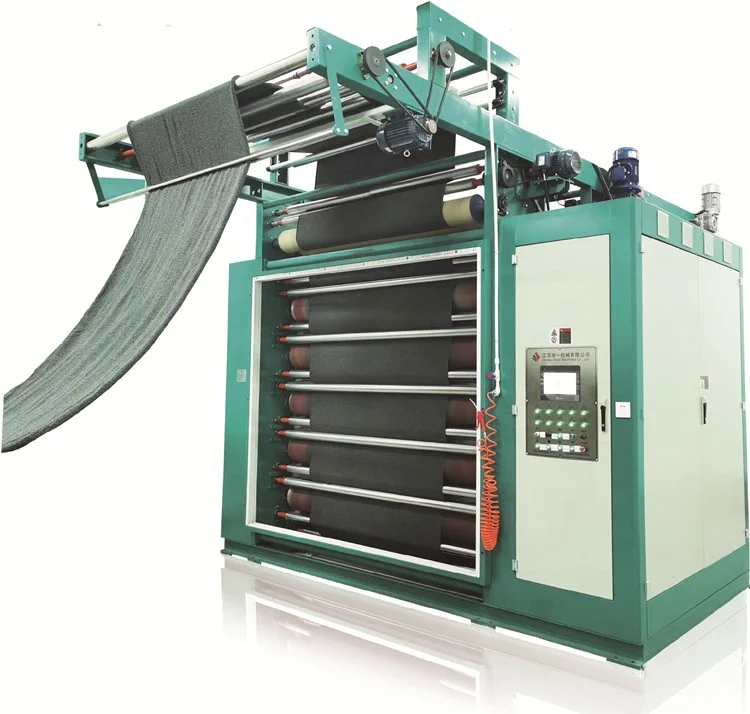 Knitted fabrics Fully Automatic PLC control vertical type sueding machine for printing and dyeing plant