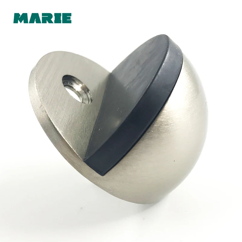 High standard interior zinc round rubber floor mounted door stop