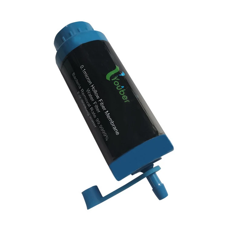 Portable outdoor water straw filter emergency flood water purifier portable water filter camping bacteria removal gravity filter