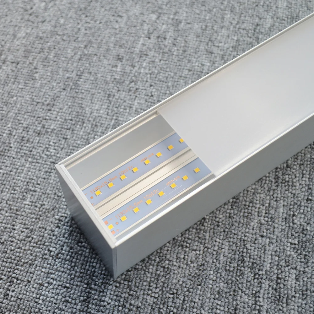 Commercial light suspended seamless linkable led linear light for office