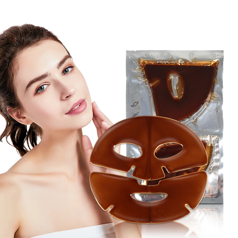 Private Label Vegan Crystal Collagen Hydro Moisture Hydrating Sheet Sleep Gel Facial Masks White Manufacturer