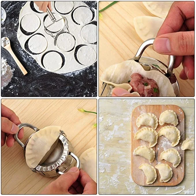 Small Size 304 Stainless Steel Dumpling Mould Lazy Must-Ravioli Making Mold Baking Accessories Home Kitchen Dumpling Maker