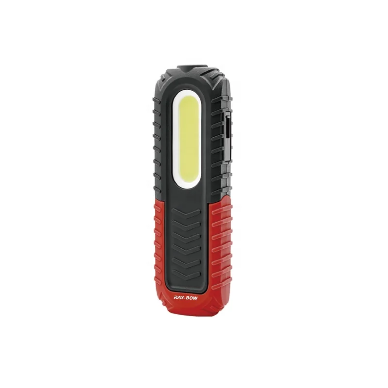 400 Lm 2m anti-shock usb rechargeable portable repair silm magnetic led cob work light with hook