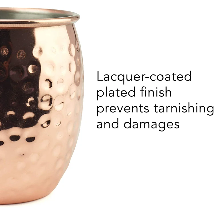 luxury Stainless Steel Custom Cups with Logo Package Multi-Size 19.5 Ounces Copper Moscow Mule Mug