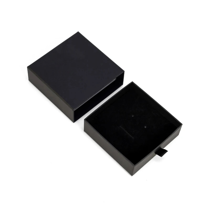 luxury branded pull slide out open sleeve box packaging jewelry drawer sliding gift box packaging with handle
