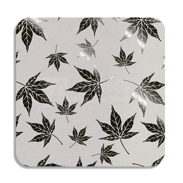 1x20 201 304 316 316l 410 430 Stainless Steel Etching Color Customized Decorative Sheets and Plates Price