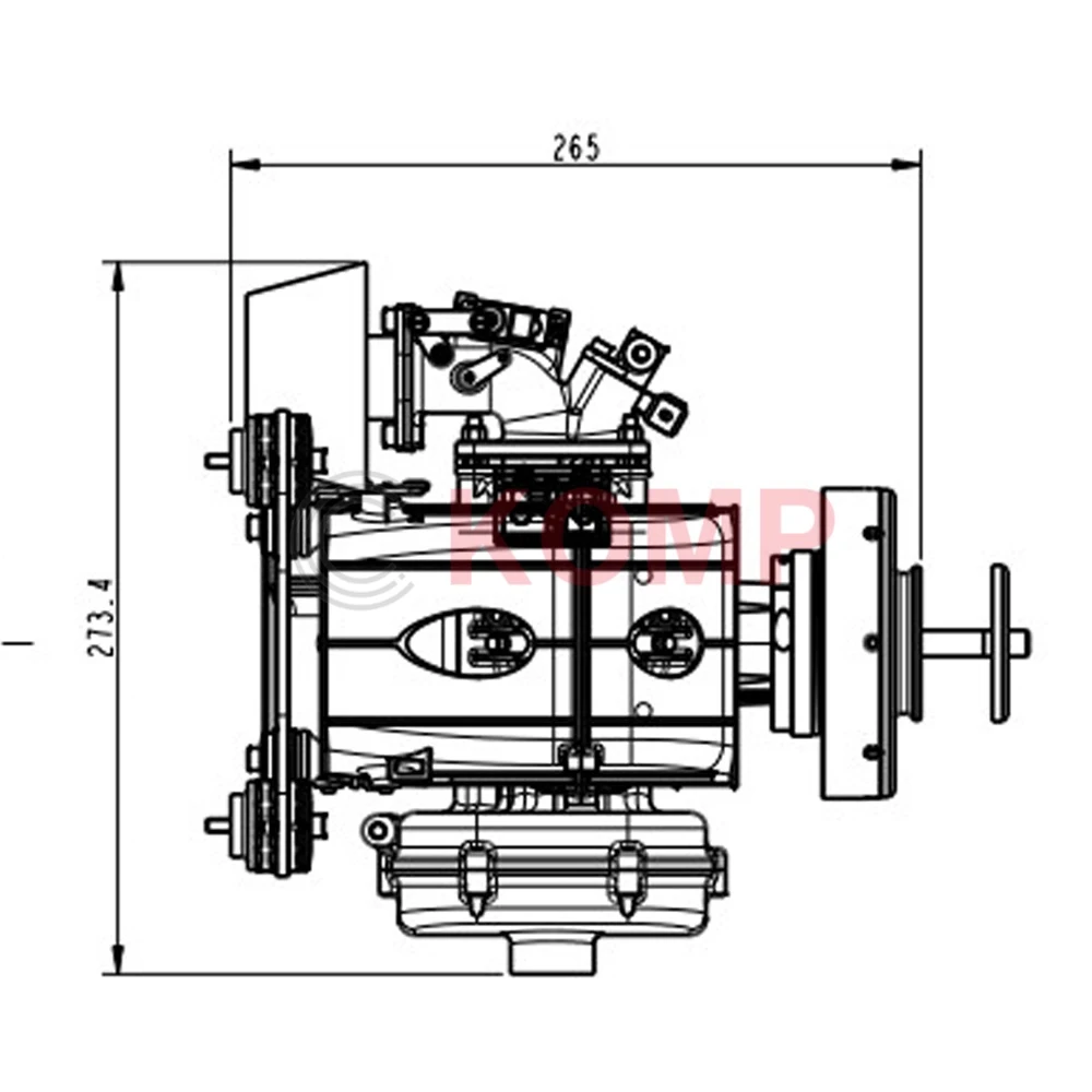 170cc 15HP 2 Stroke Boxer RP-3 Jet Fuel Drone Uav Engine Heavy Fuel