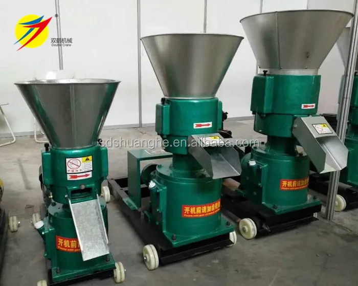 Factory direct sale small model home use flat die pellet mill for animal feed plant 300-600kg per hour