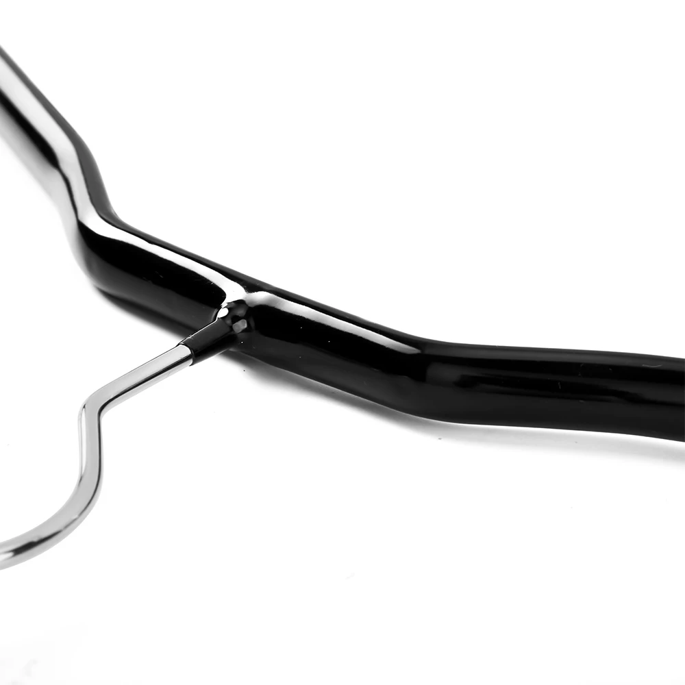 Wholesale Quality PVC Rubber Coated Metal Clothes Pants Hangers With Clips