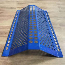 powder coated blue corrugated steel dust suppression wind break fence for coal mines
