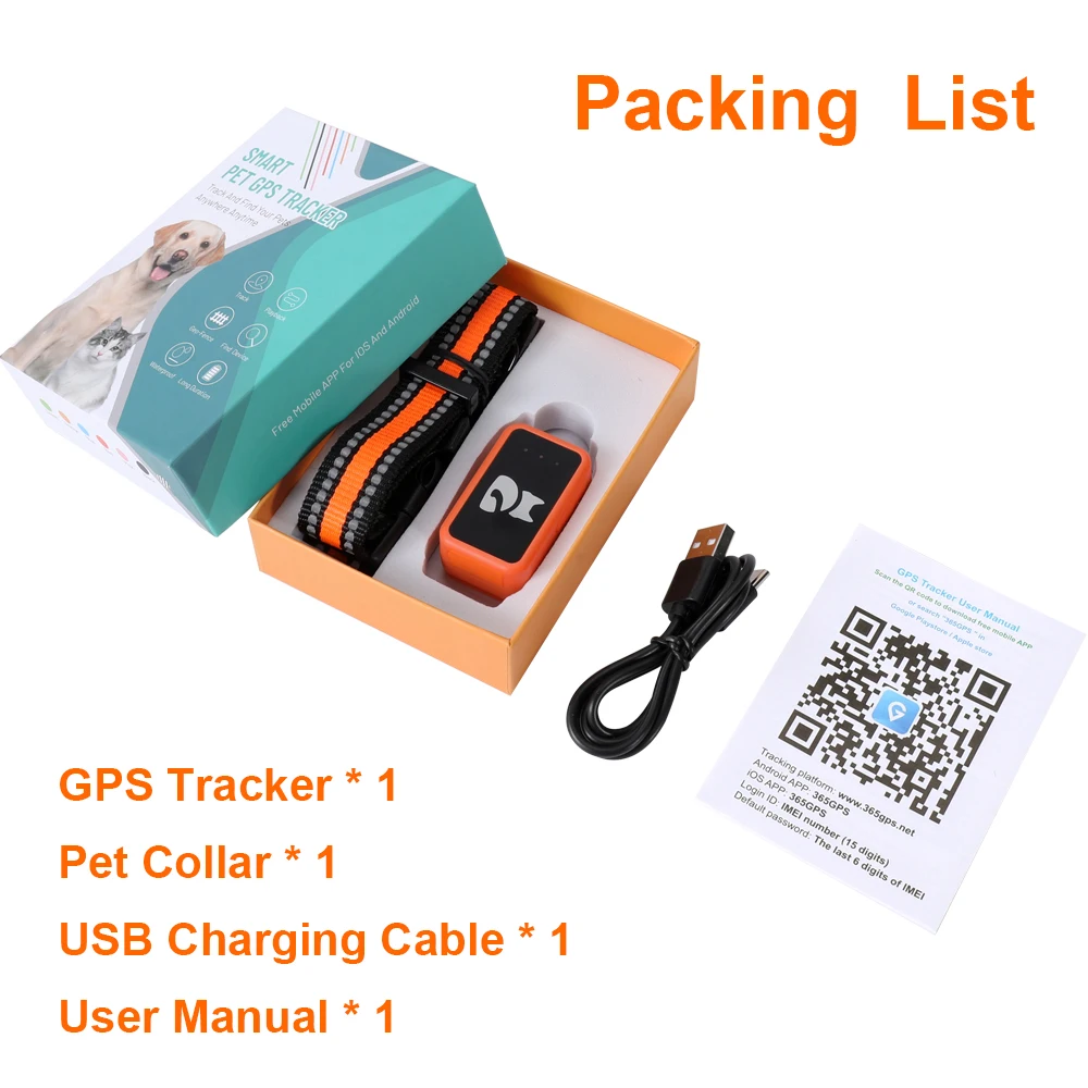 Factory OEM G68P Waterproof Pet Dog Cat GPS Tracker 4G With Free APP Collar For Pets Real Time Tracking Activity Monitoring