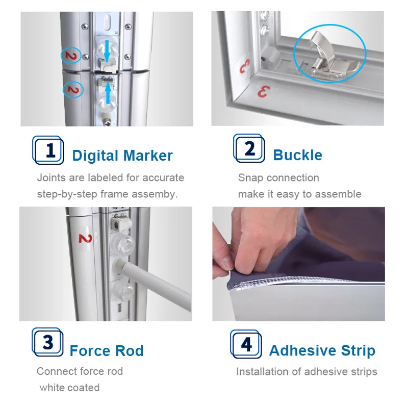 Manufactory wholesale outdoor led light box menu oppo vivo counter box light