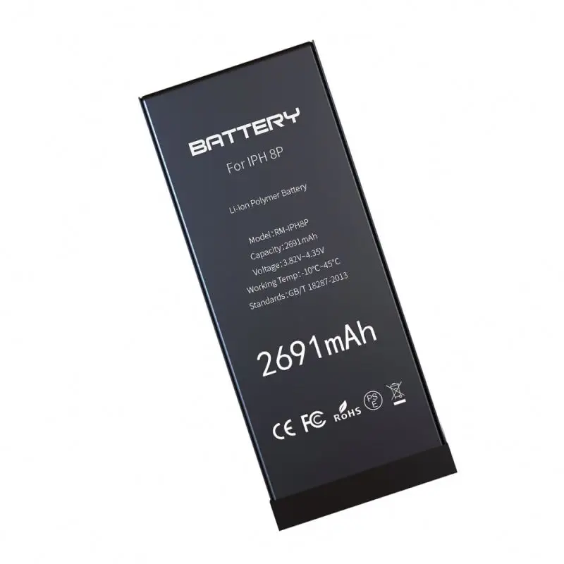 Full Capacity Consumer Electronics  2691mah Li-ion Battery for iPhone 8 Plus