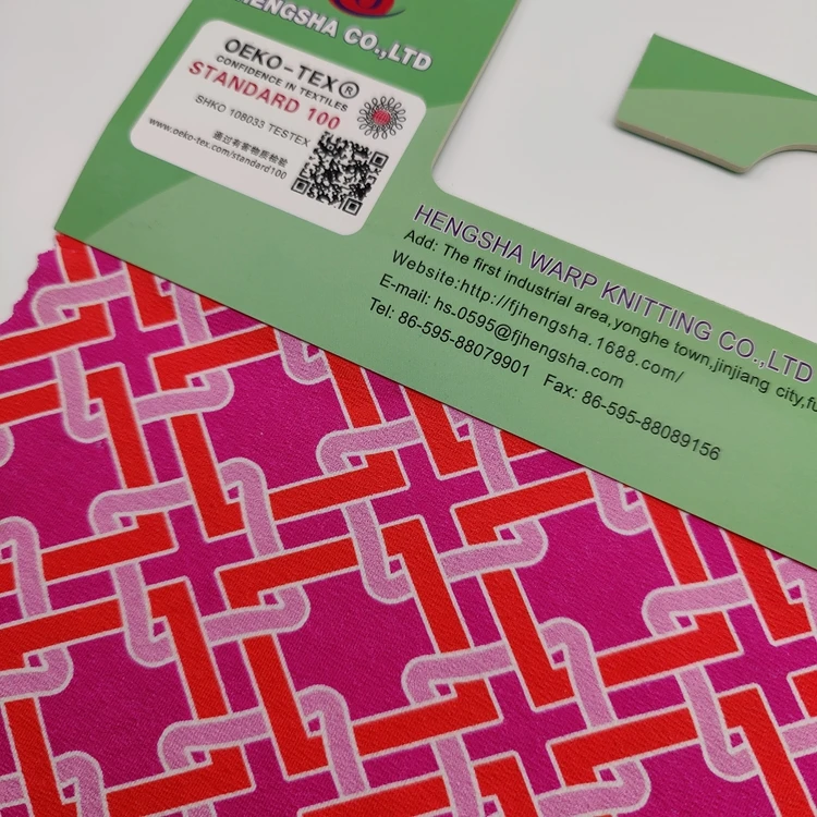 Designer Printed 4 Way Stretch Nylon/spandex Jacquard Printed Fabric