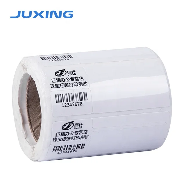 Juxing 75mm*30mm 200pcs one roll Fashion Custom Tags Jewelry Sunglasses Labels price labels