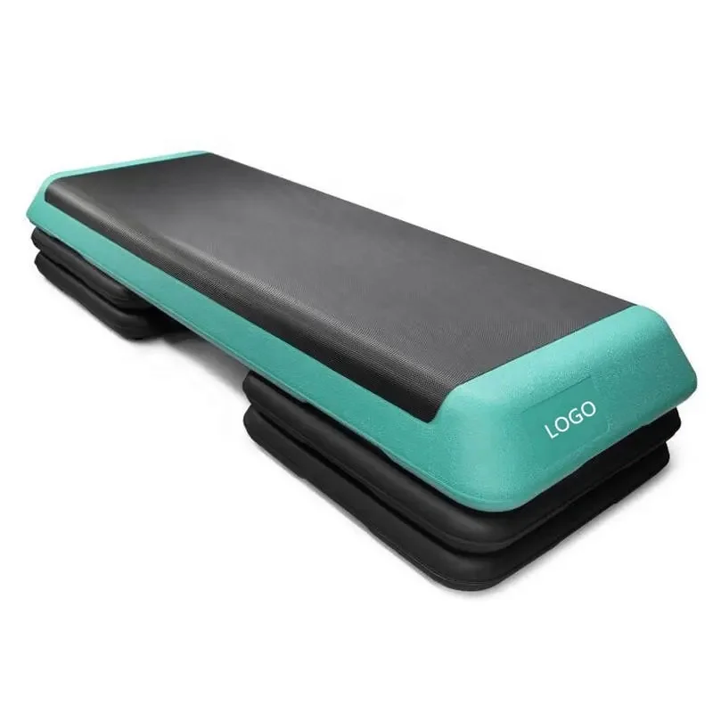 Aerobic Exercise Workout Step Platform with Adjustable Risers for Home Gym Training