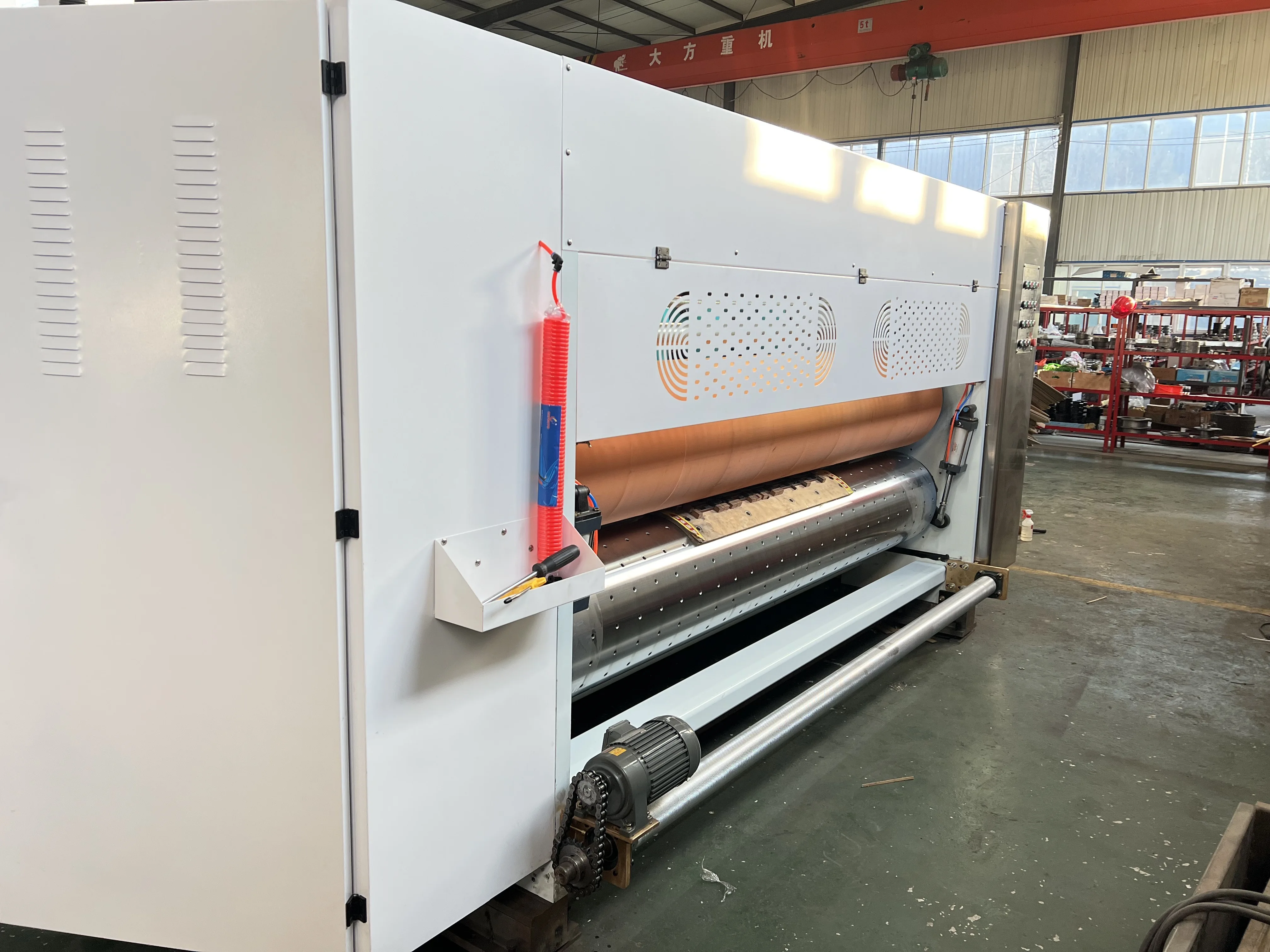 Corrugated Cardboard Rotary Printer Slotter Machine/Corrugated Box Slotting Die Cutting Machine