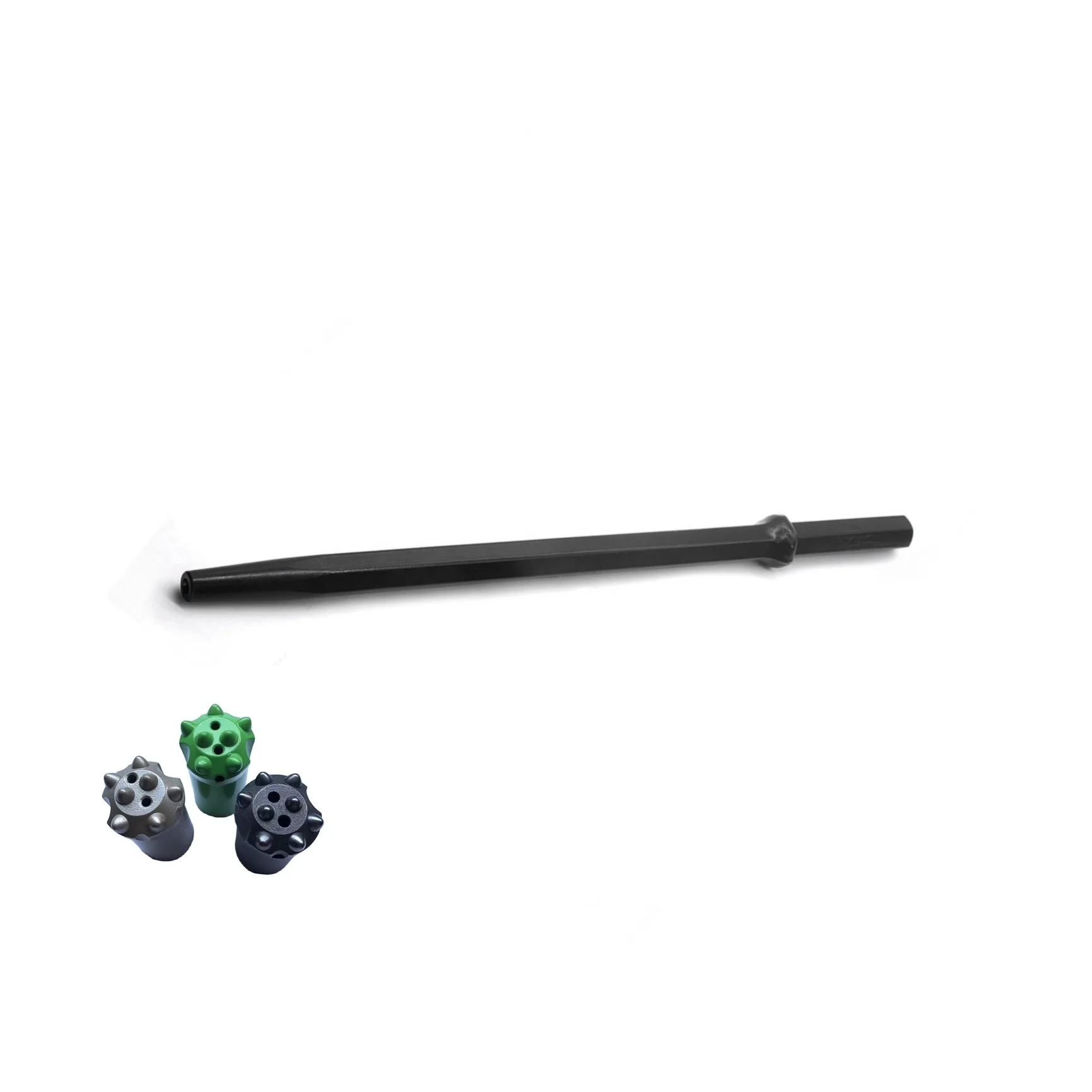 11 degree 4/5 feet tapered rock drill rod H22 conical drill bars long lifespan rods and taper drill bit for mining