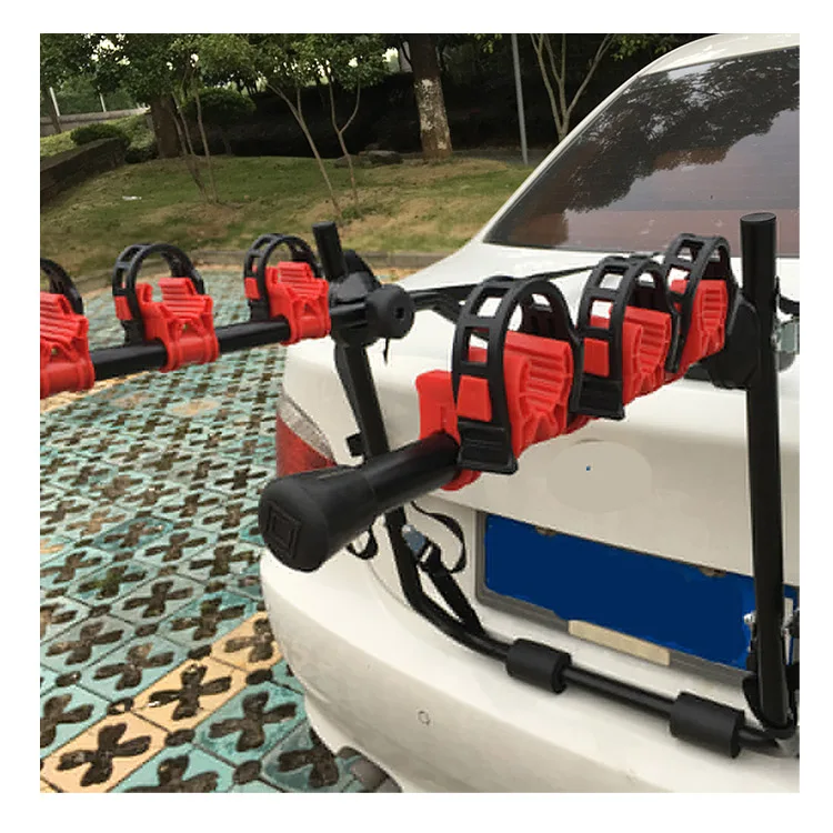 3 Folding Bike Steel Fold Car Rear Mounted Trunk Hitch Mount Foldable Bicycle Carrier/Rack For 3