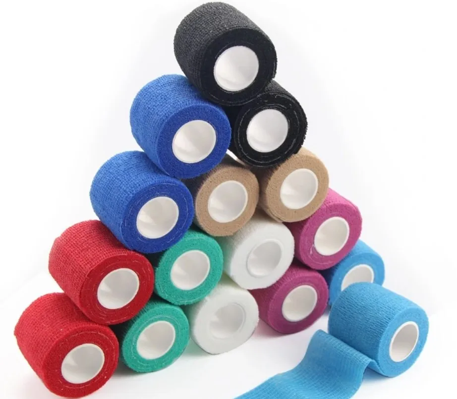 
Высокое качество Цветные сплоченной эластичный бинт обруча ветеринара повязки самоклеящаяся повязка 