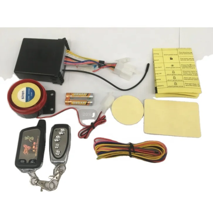 Two way Motorcycle Anti-theft Alarm 2 way Motorcycle Alarm with lcd screen remote control