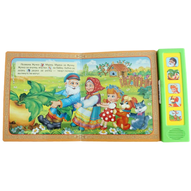 Factory customized  educational learning musical&sound talking book