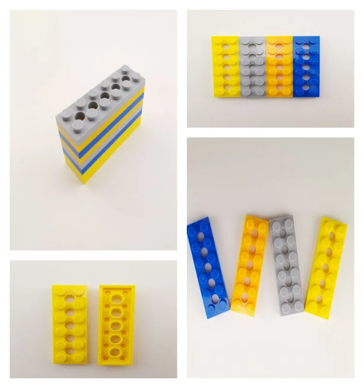 No.32001 Best quality Safely Moc Building Block Brick  Plate 2 x 6 with 5 Holes Plastic Educational Toy