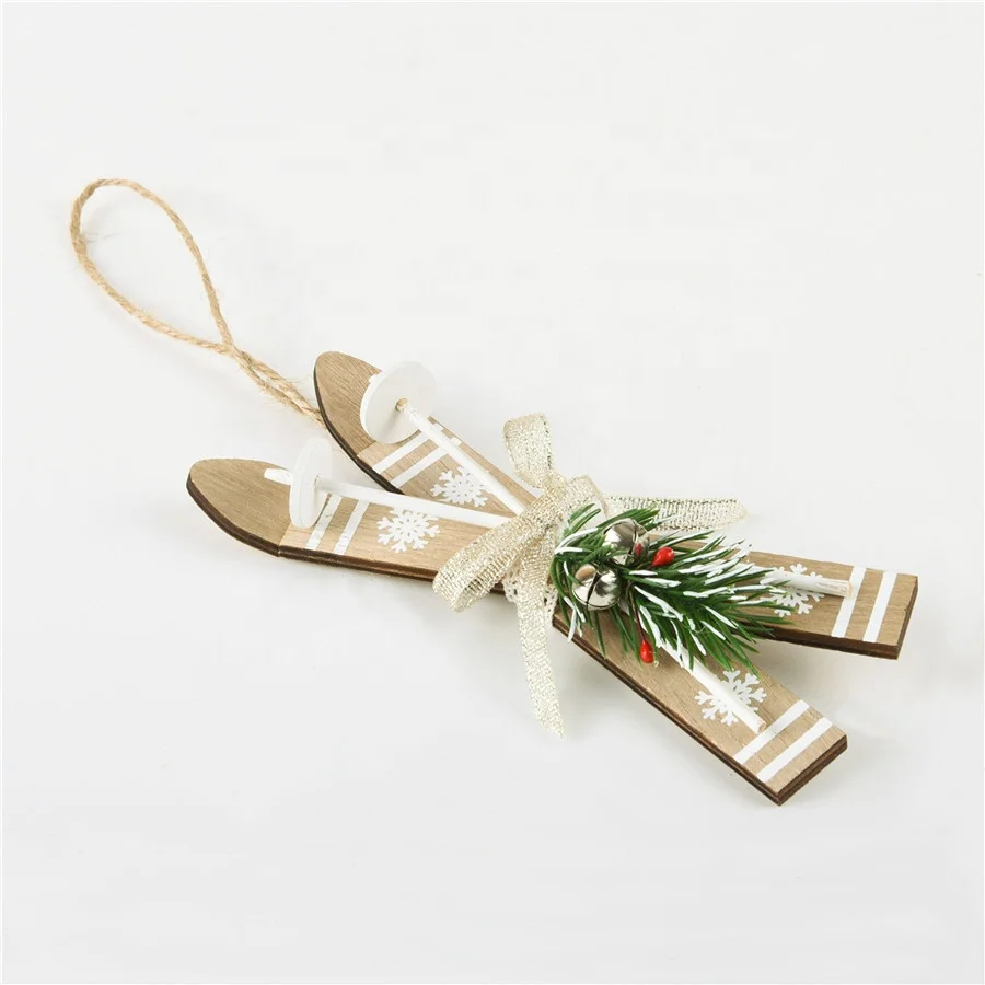
Christmas Tree Decoration Home Decor Handmade Wood Ornaments Supplies SKI 