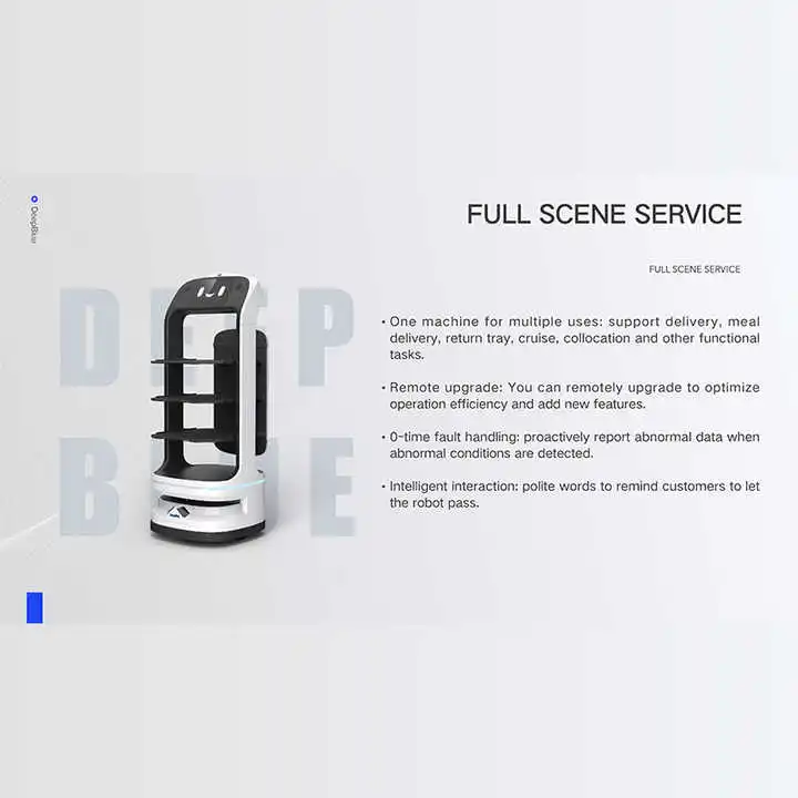 New Restaurant Service Robot Commercial Automatic Charging Automatic Avoidance Factory Hotel Restaurant