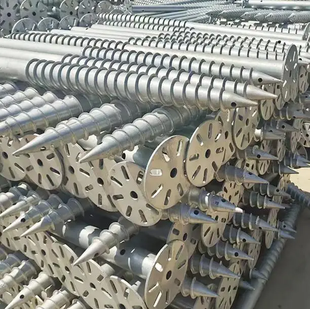 HDG Solar Energy Ground System Helical Piles Ground Screw Anchors Pile
