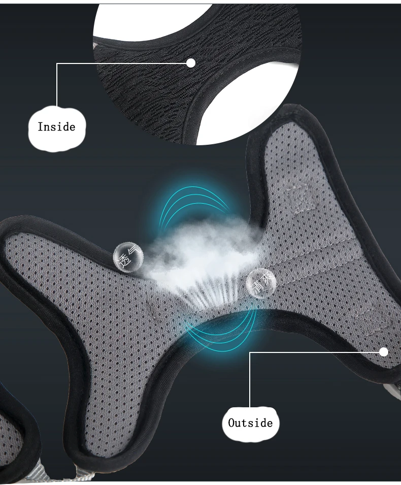 custom pet chest strap pet harness reflective vest cat harness dog cooling vest