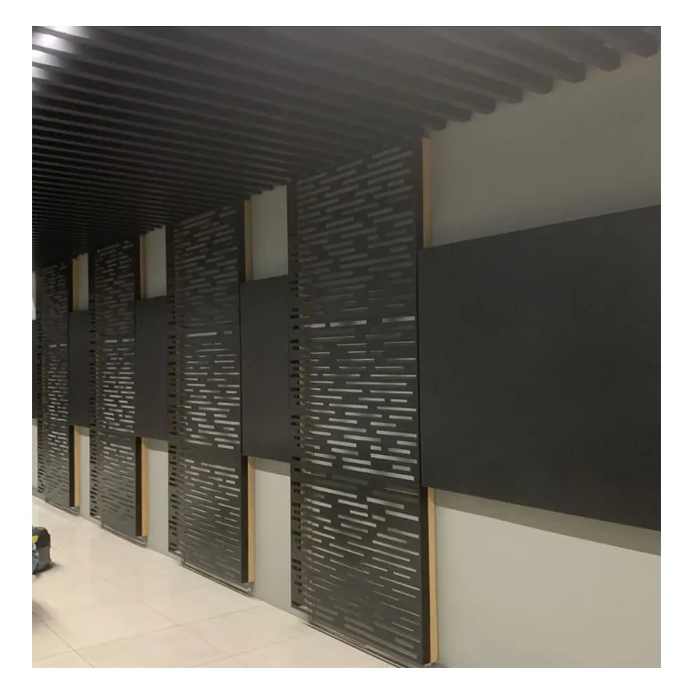 Perforated Office modern ceiling decoration Square tube ceiling  panels Design of Insulated Aluminum Ceiling panels