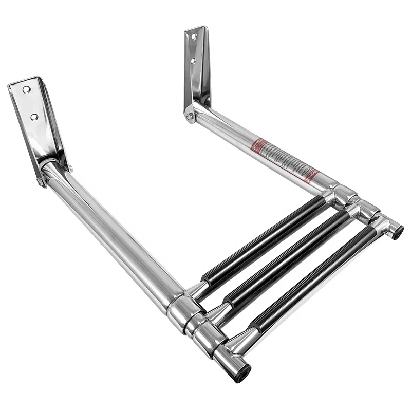 Marine Stainless Steel  3 steps 316 stainless steel boat Platform  Ladder Boarding Swim Step