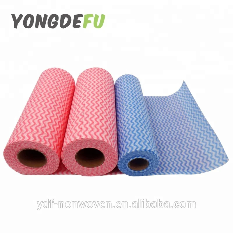 Factory super absorbent heavy duty spunlace non woven wipe perforated roll